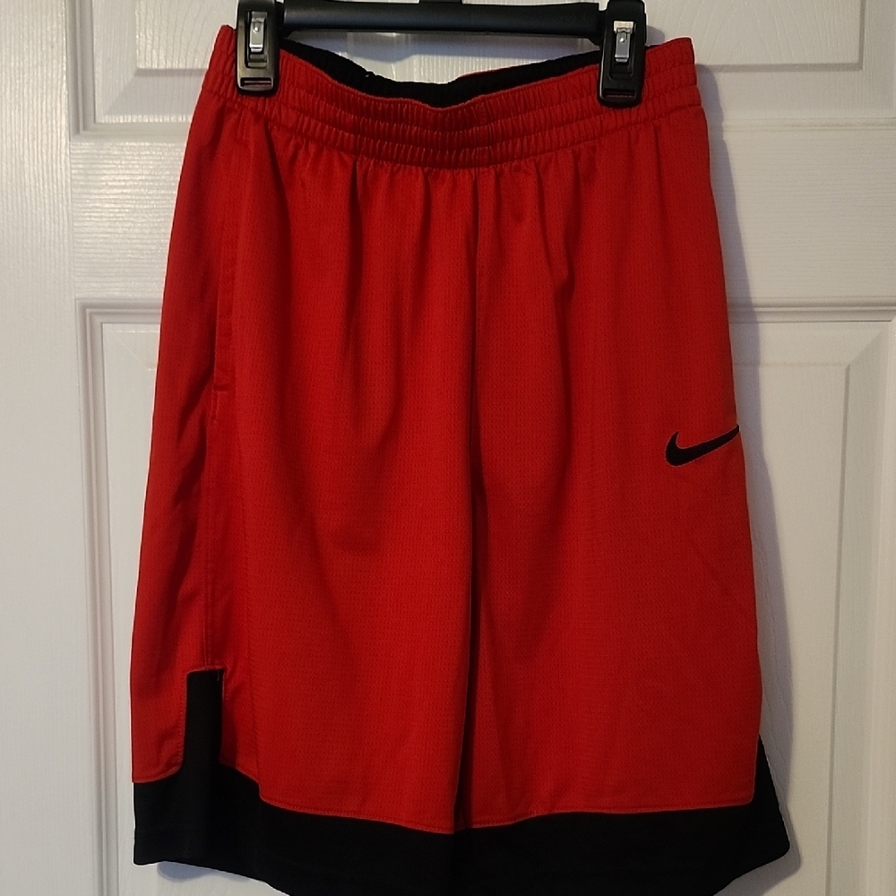 Nike Red and Black Athletic Shorts